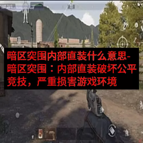 暗区突围内部直装什么意思-暗区突围：内部直装破坏公平竞技，严